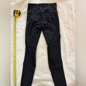 Athleta black Leggings with mesh accents, M
